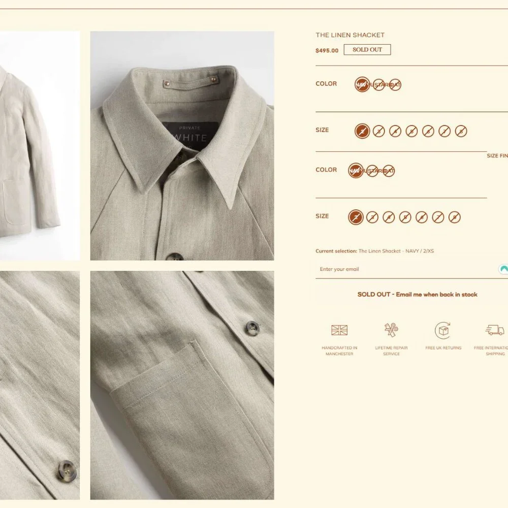 Private White V.C. The Linen Shacket - Size 4 - Picture 3 of 6